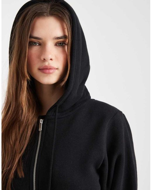 Cotton On Black Contour Zip Through Jacket