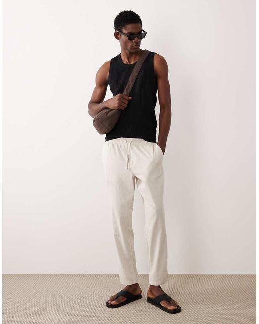 Jack & Jones Black Knitted Sheer Vest for men