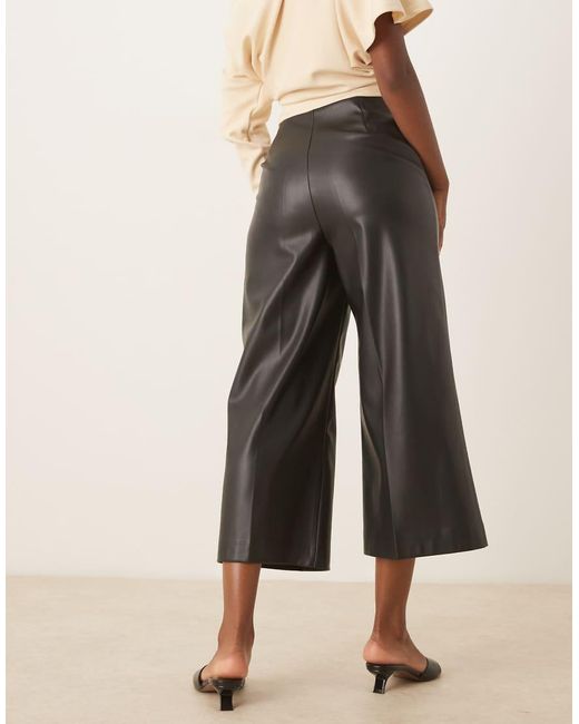 Never Fully Dressed Natural Pu Culotte Trousers