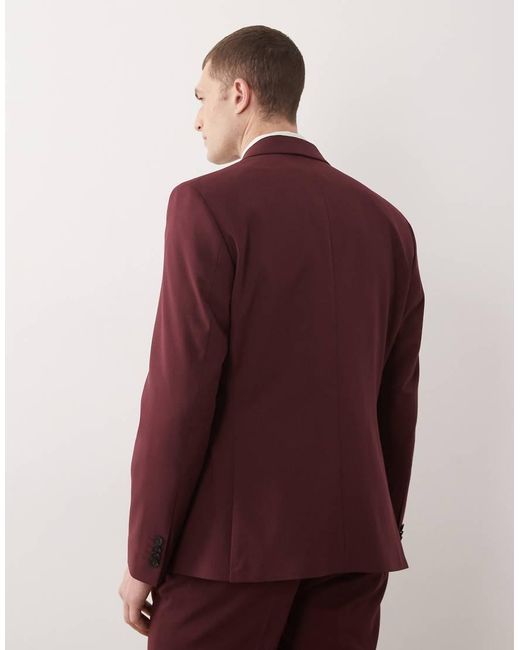 ASOS Red Slim Suit Jacket for men