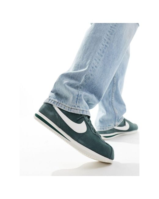 Nike Blue Cortez Suede Trainers for men