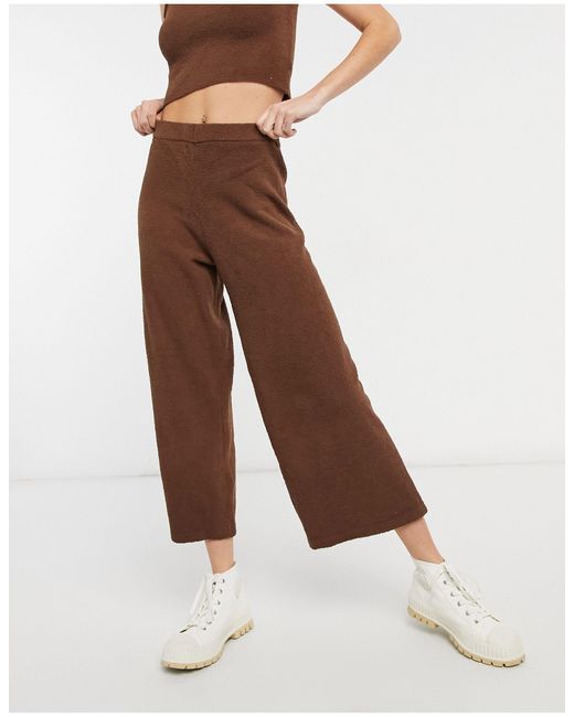 pantalon droit en maille