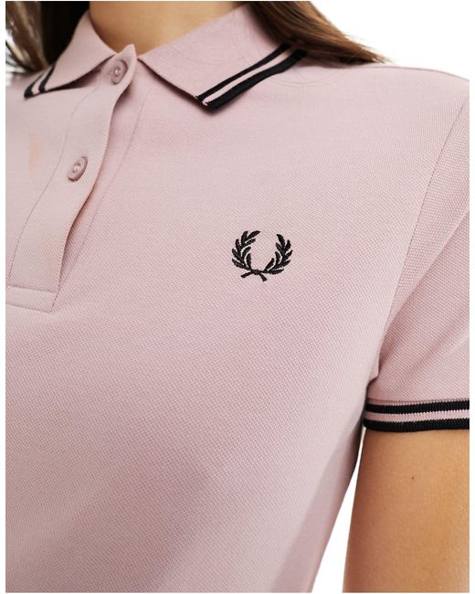 Fred Perry Pink Twin Tipped Polo Dress