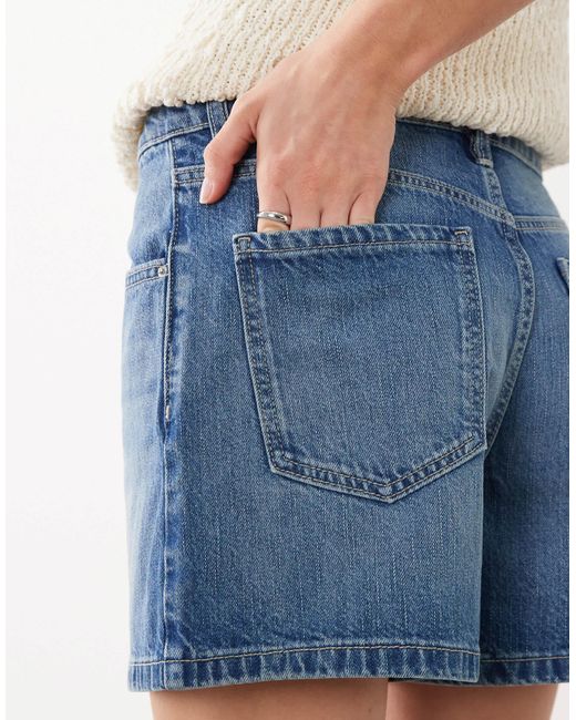 Short en denim Mango en coloris Blue