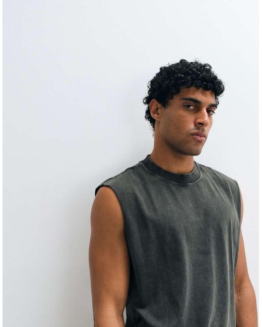 Abercrombie & Fitch Black Premium Heavyweight Tank Top for men