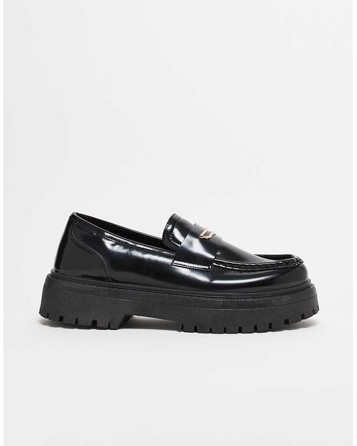 ASOS Loafers Met Dikke Zool En in het Black voor heren