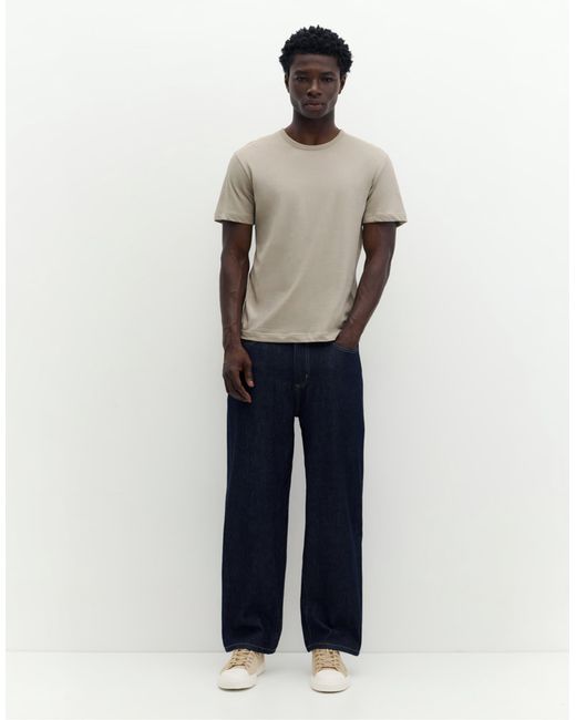 Pull&Bear – basic-t-shirt in Natural für Herren