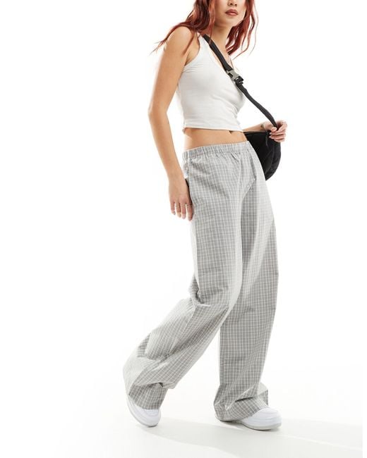 Weekday White Hanna Slouchy Trousers