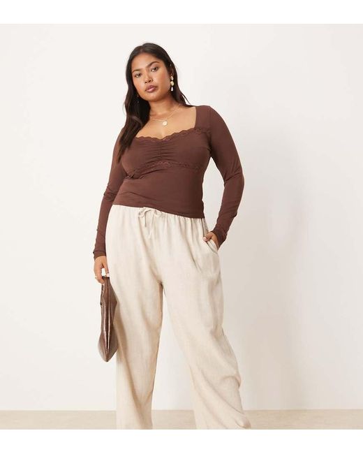 ASOS Asos Design Curve in het Natural