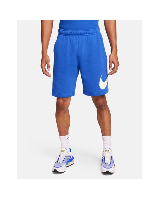 Nike Blue Club Graphic Shorts for men