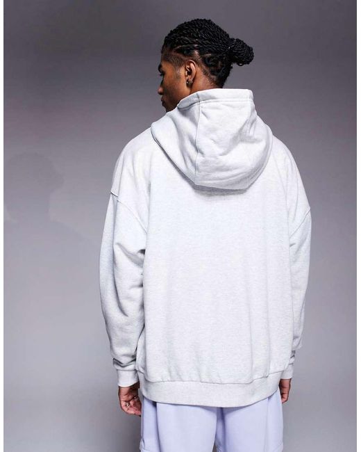 Nike White Club French Terry Oversized Hoodie for men