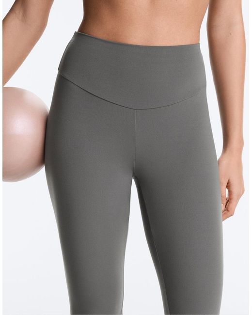 Oysho Gray Comfortlux High-rise Ankle-length leggings
