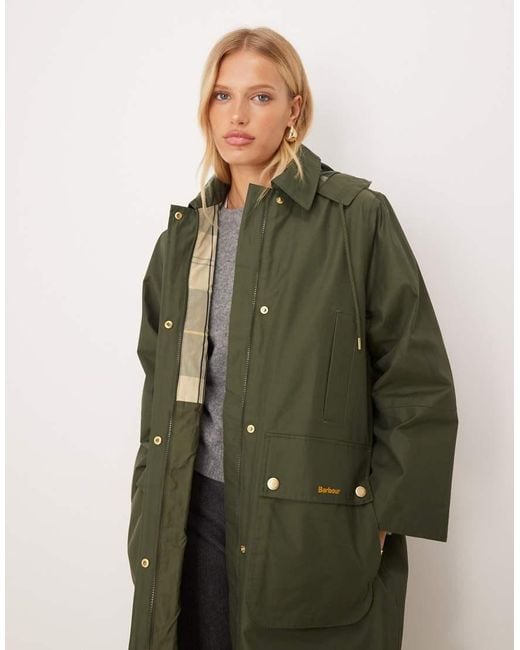 Barbour Green Maude Waterproof Jacket