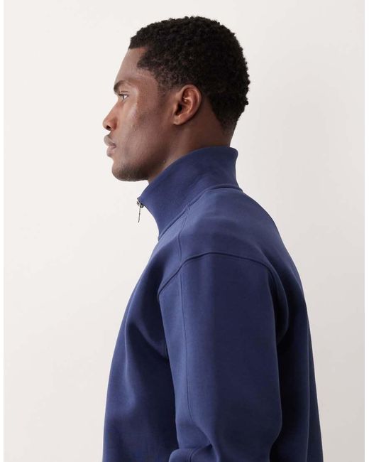 Abercrombie & Fitch Blue Ypb Quarter Zip Workout Sweatshirt for men