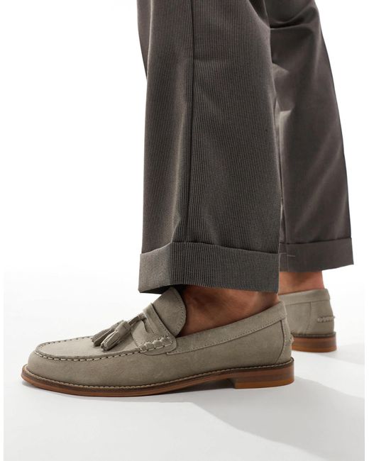 ASOS – slipper aus wildleder in Gray für Herren
