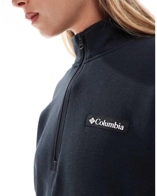 Columbia Blue Meridian Creek Quarter Zip Sweat