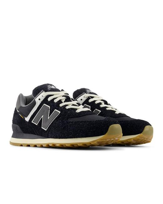 New Balance Black 574 Trainers for men