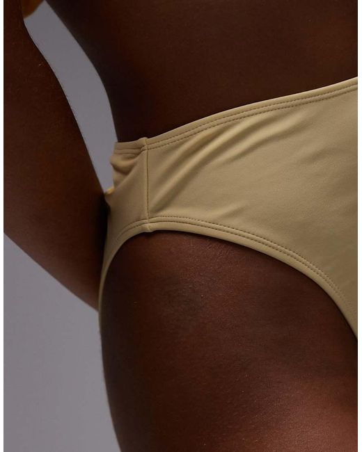 TOPSHOP Brown Thailand High Waisted Bikini Bottoms