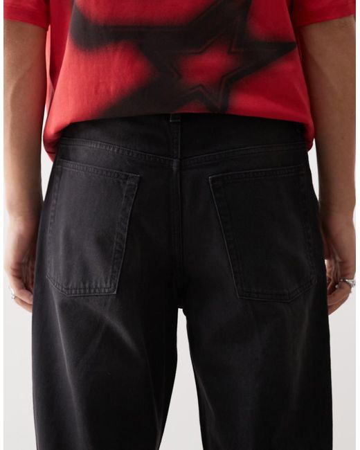 Collusion Red X005 Straight Leg Jeans for men