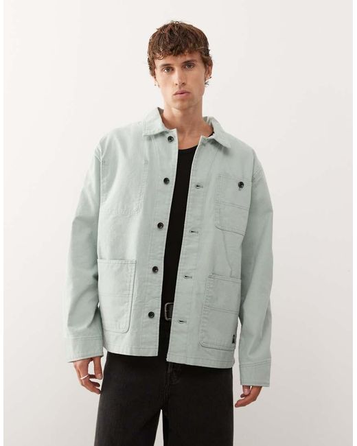 Vans Gray Drill Chore Canvas Jacket for men