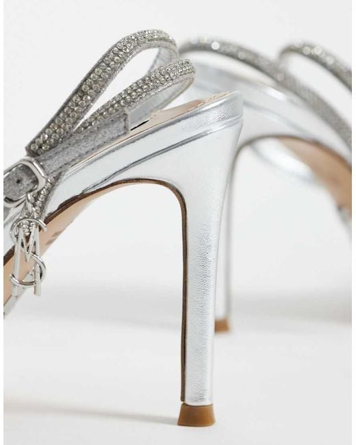 Steve Madden White Jypsey Heeled Sandals