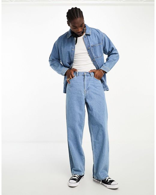 Kobe - jean rétro large d'ensemble - galet clair Dr. Denim pour homme en  coloris Bleu | Lyst