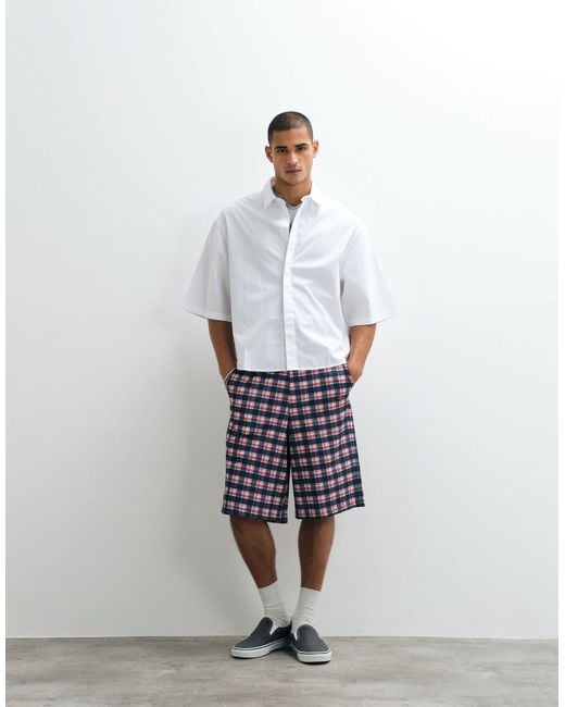 Collusion White Nylon Short for men