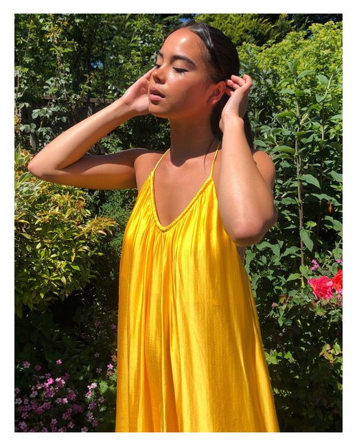 Voluminous Spaghetti Strap Mini Dress 