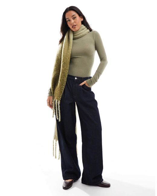 Miss Selfridge Brown – weicher, gerippter body
