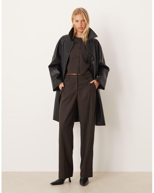 JJXX Black Pinstripe Co Ord Waistcoat