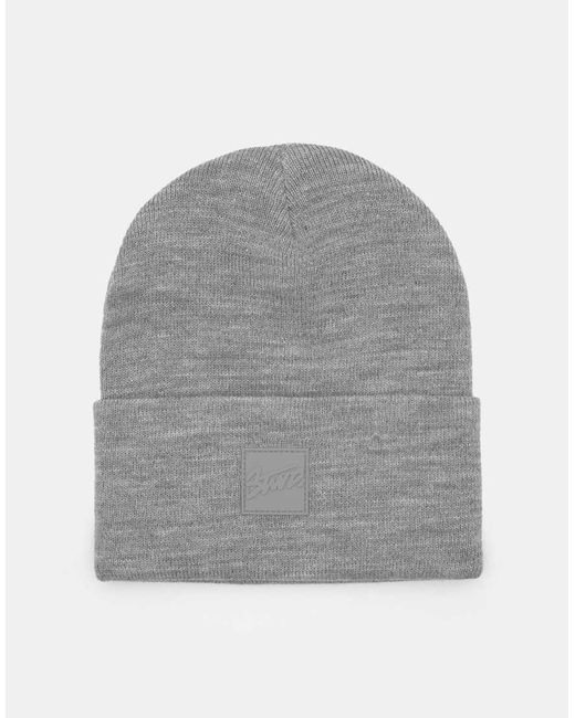 Pull&Bear Gray Beanie Hat for men