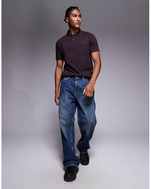 Barbour Purple Essential Polo Shirt for men