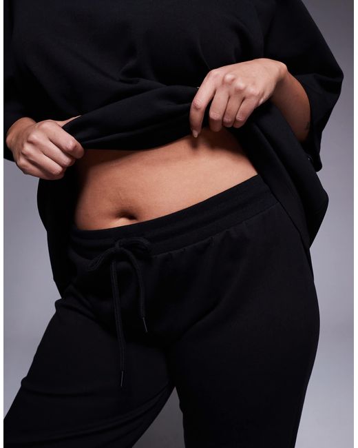 ASOS Blue Asos design curve – ausgestellte jogginghose aus interlock