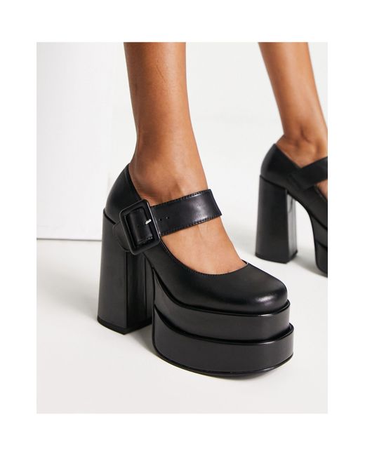 Steve Madden Carly Mary Jane Platforms in Black Lyst UK