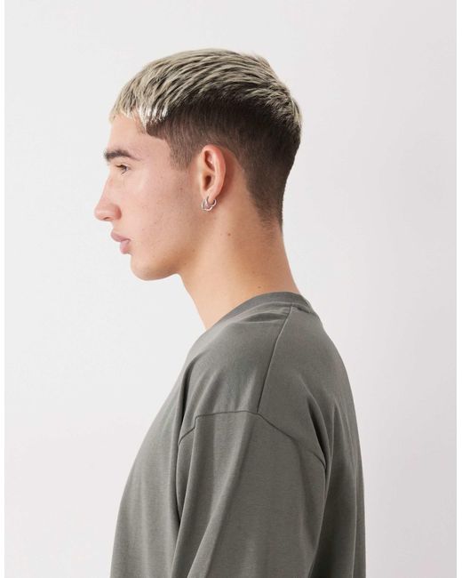 Aape By A Bathing Ape – langärmliges boxy-fit-t-shirt in Gray für Herren