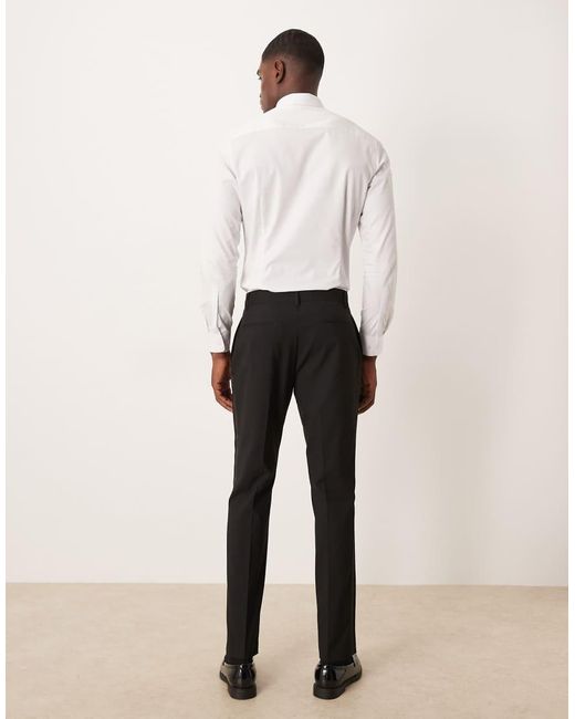 ASOS Natural Slim Tuxedo Trousers for men