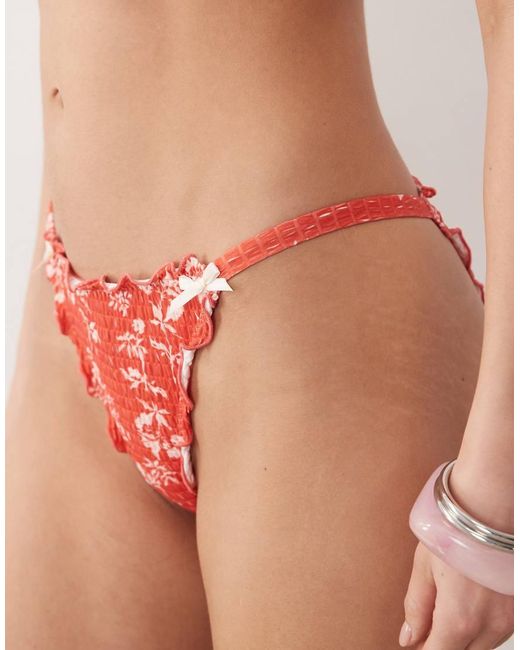 Dippin' Daisy's Red Dippin Daisys Cheeky Bikini Bottoms