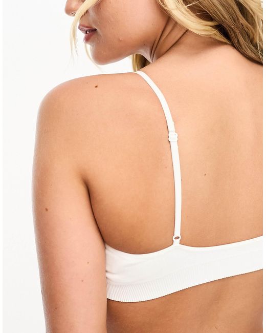 Weekday Natural Cat Seamless Triangle Bra