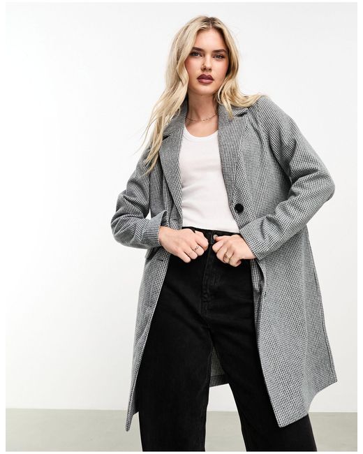 Vero Moda Gray Formal Clean Coat