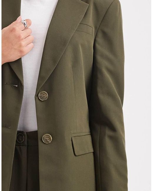 Miss Selfridge Green Cinched Blazer