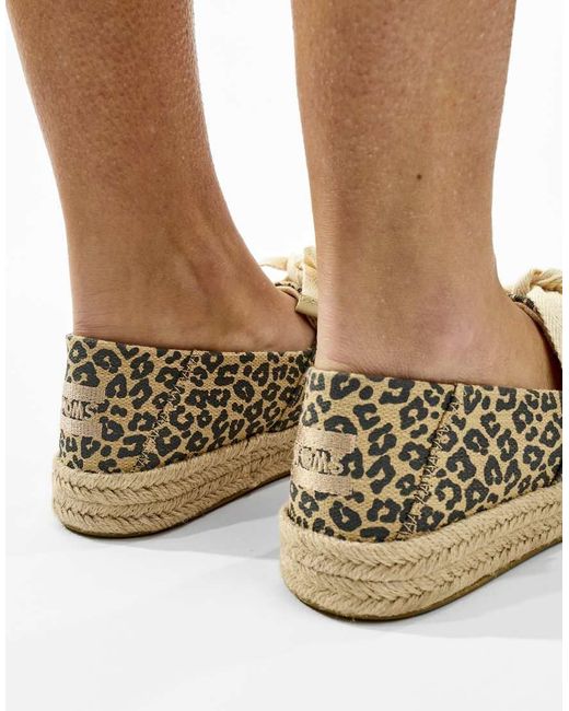 TOMS Black Carolina Lace Up Espadrille