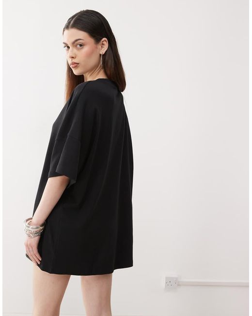 Noisy May Black Boxy T-Shirt Dress