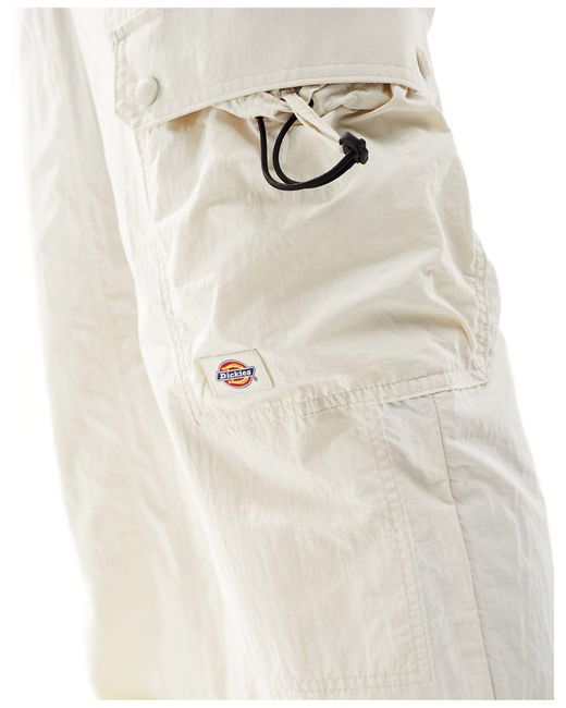 Dickies White Jackson Nylon Cargo Pants for men