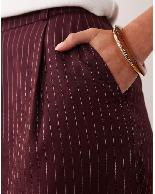 Miss Selfridge Purple Pinstripe Trouser