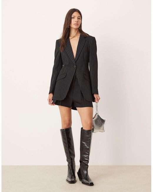 Miss Selfridge Black Relaxed Fit Blazer