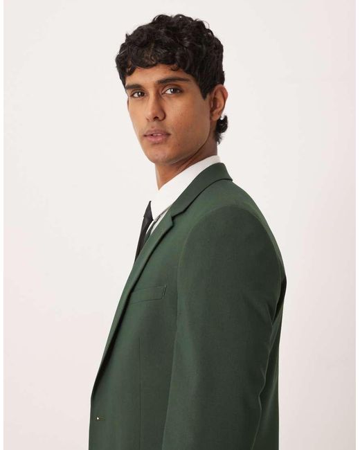 ASOS Green Skinny Suit Jacket for men