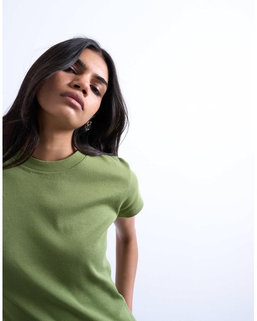 TOPSHOP Green Everyday Tee