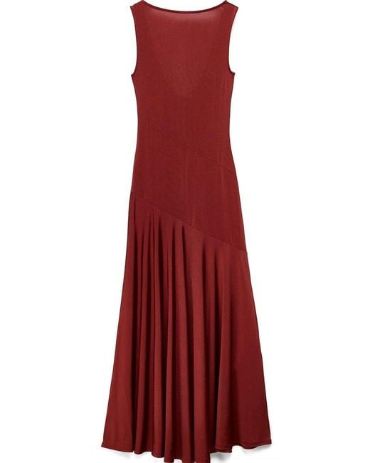NA-KD Red Asymmetric Maxi Dress
