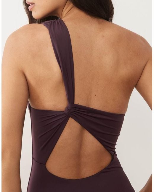 ARKET Brown On Shoulder Swimsuit