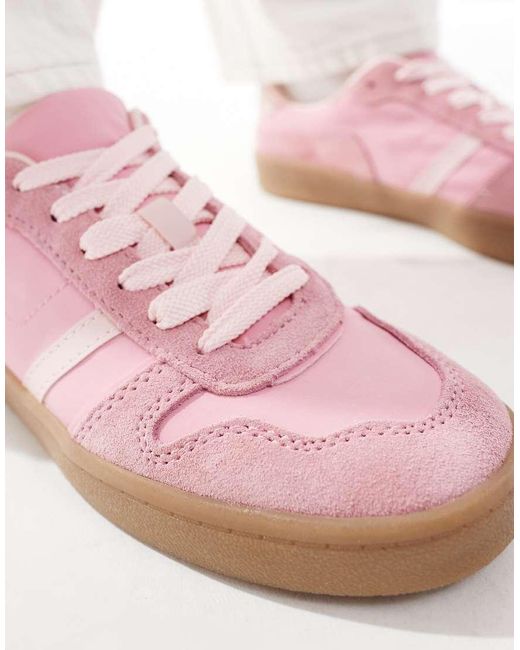 Stradivarius Pink Sneakers With Gum Sole